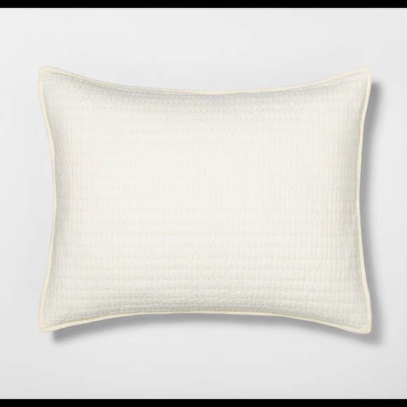 2 Hearth & Hand Magnolia Standard Solid Texture Pillow Shams Chip Joanna Gaines - Picture 9 of 10